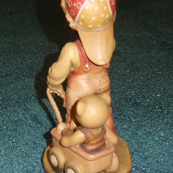 ANRI Sarah Kay Wood Carved 6" Figure "Finding Our Way" Great Gift With Box! - Picture 6 of 10